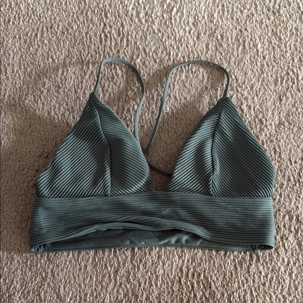 Women's Ribbed Swim Top - Green
